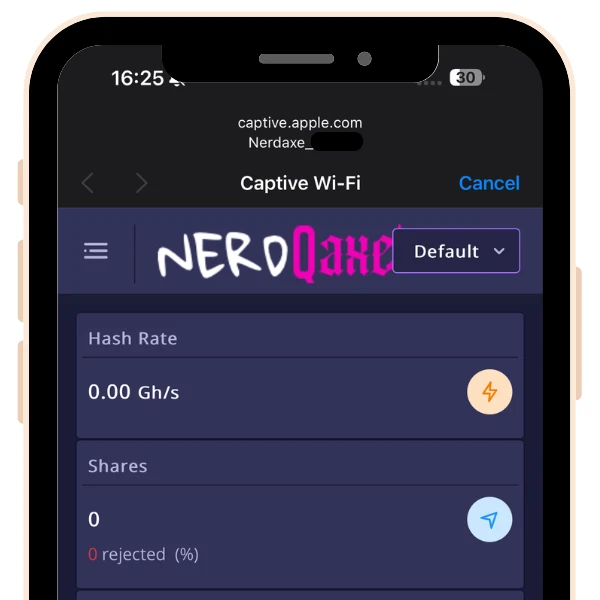 NerdQAxe Setup Guide, Dashboard