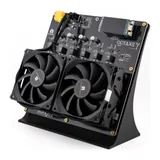 NerdOctaxe open-source Bitcoin miner, front view from the right