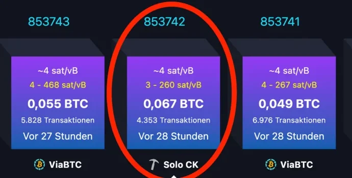 Bitaxe Finds Bitcoin Block