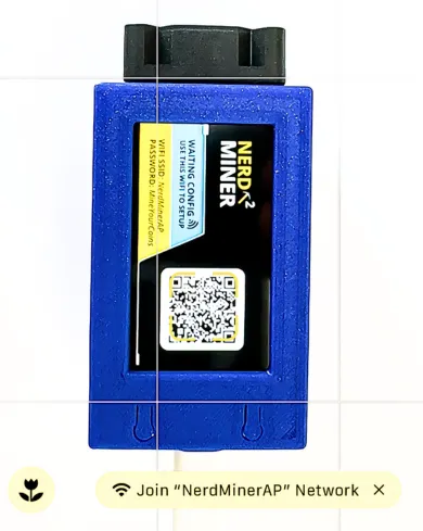 Nerdminer Setup Guide How-To Scan QR code